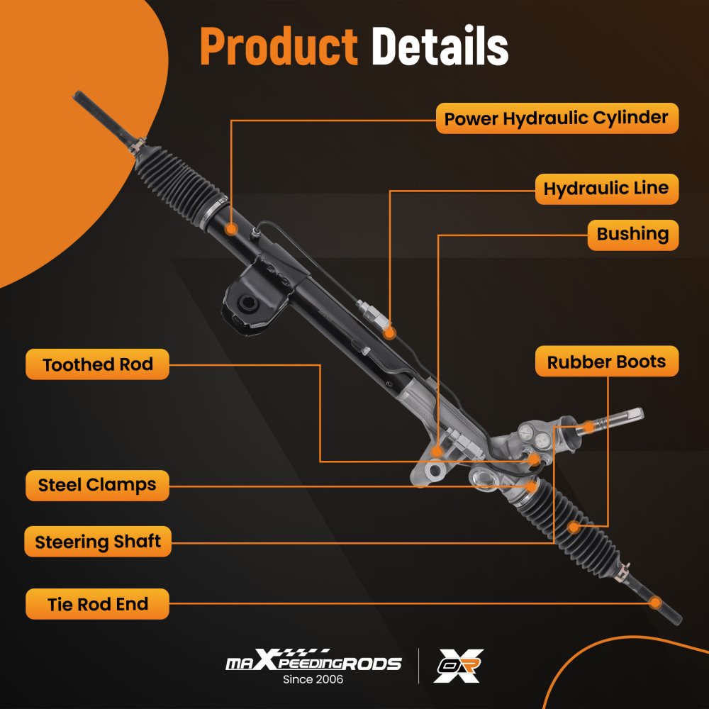 Power Rack and Pinion Assembly compatible for Jeep Grand Cherokee 3.6L 5.7L 2011 2012-2015