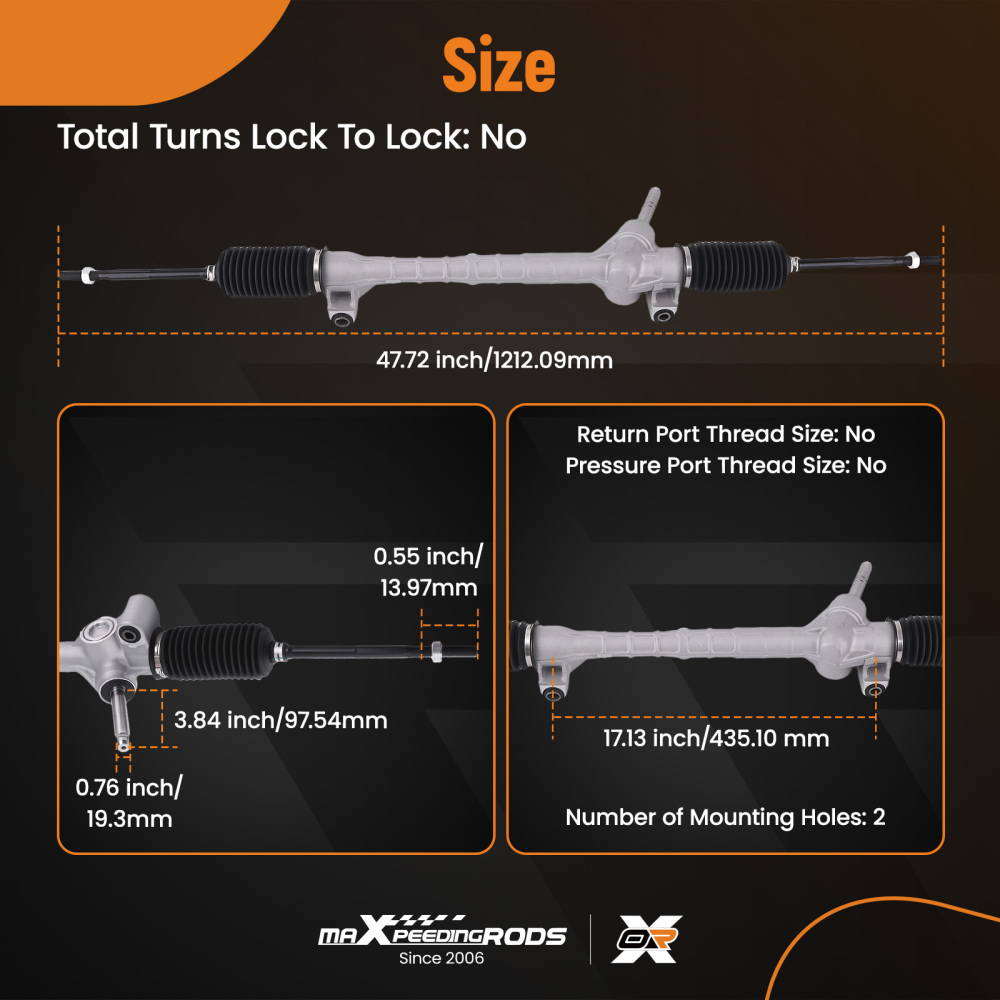 Power Steering Rack and Pinion compatible for Chevy Cobalt/HHR/Compatible for Pontiac G5 2005-2010 1G-1815