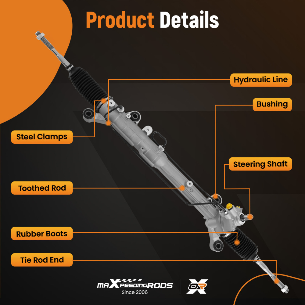 Power Steering Rack And Pinion compatible for Ford Edge 2007-2014 compatible for Lincoln MKX 2007-2015