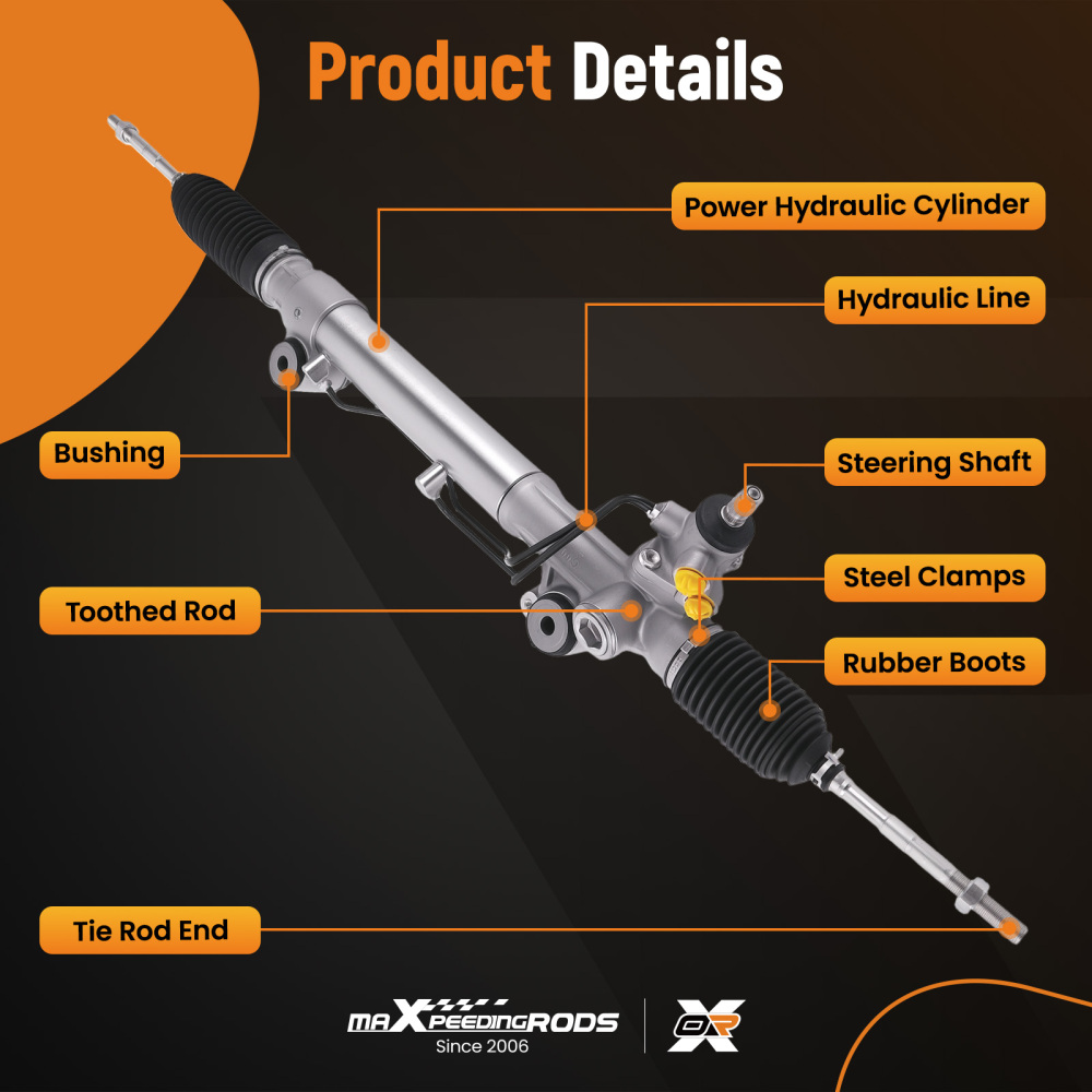 Power Steering Rack Pinion compatible for 4Runner SUV 2010-2022 26-2660 4420035090