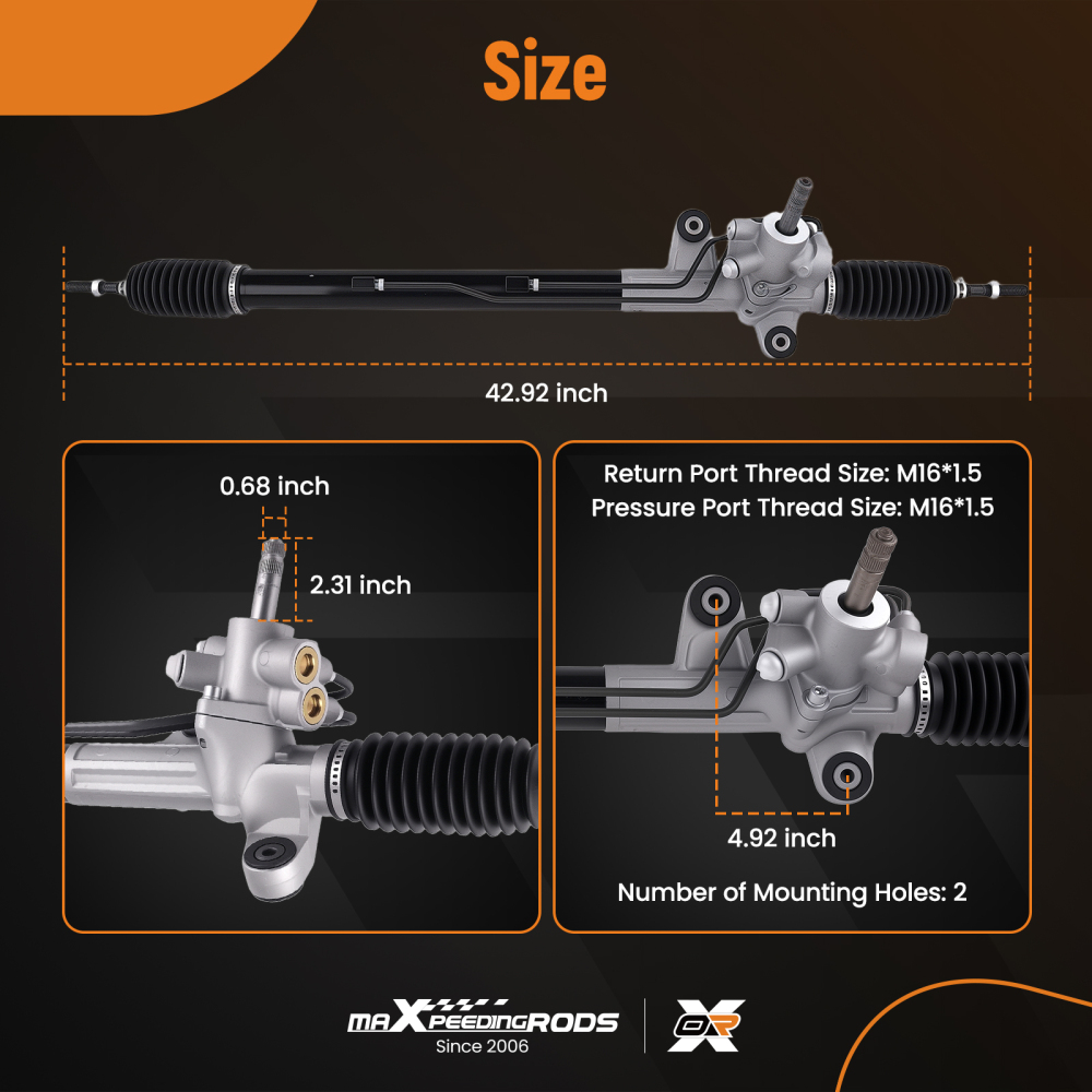 Power Steering RackPinion compatible for Honda Accord03-07 compatible for Acura TL 26-2703 2004-2008
