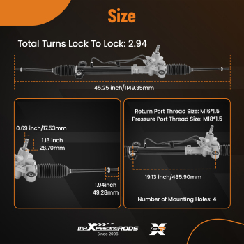 New Power Steering Rack and Pinion Assembly Compatible for Honda CR-V 2007-2011 Japan Built