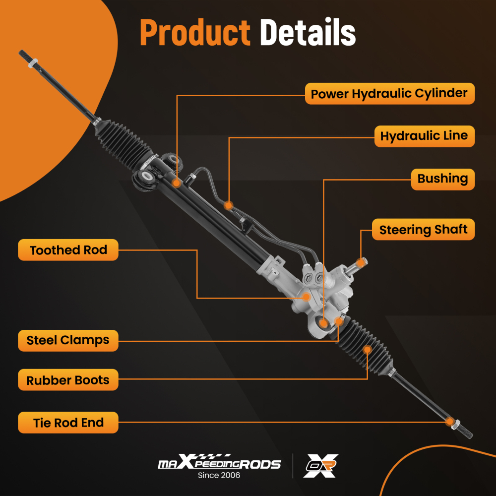 New Power Steering Rack and Pinion Assembly Compatible for Honda CR-V 2007-2011 Japan Built