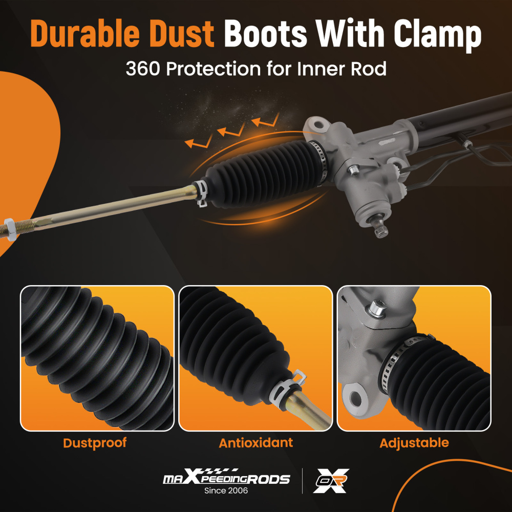 Power Steering Rack and Pinion Assembly compatible for Kia Spectra 2.0L I4 Sedan 2004-2009