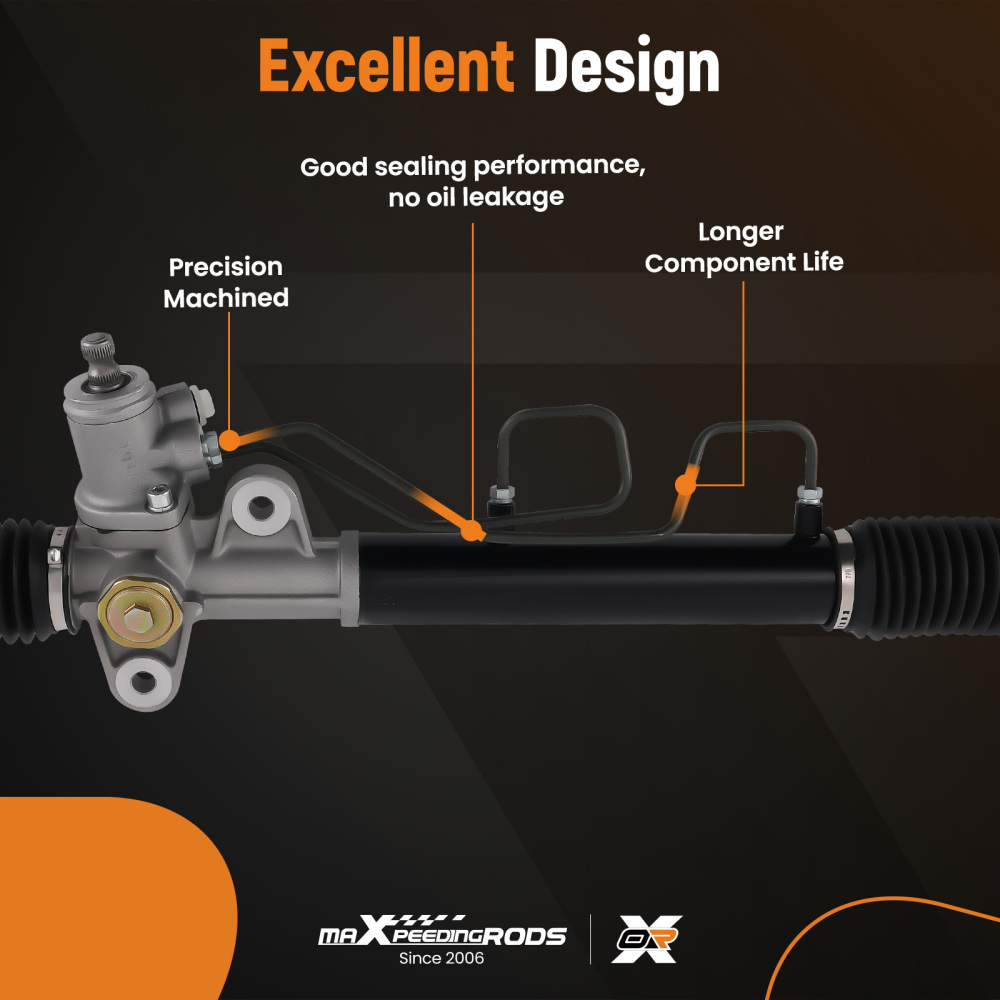 Power Steering Rack and Pinion Assembly compatible for Kia Spectra 2.0L I4 Sedan 2004-2009