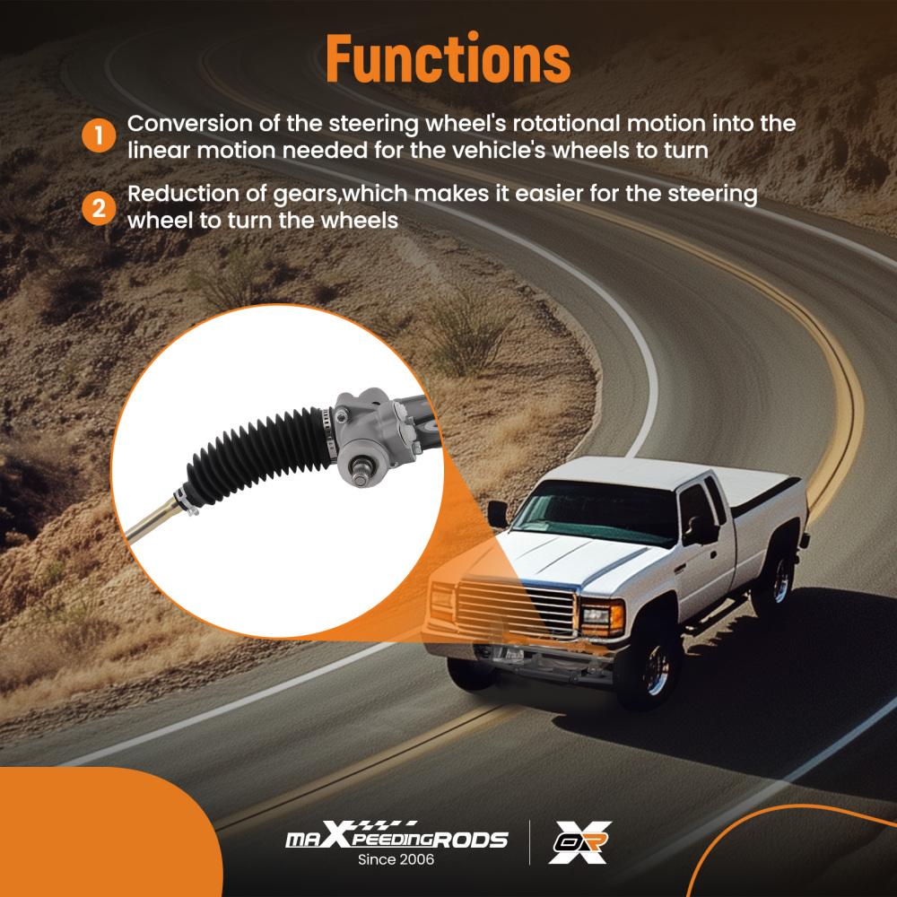 Power Steering Rack and Pinion Assembly compatible for Kia Spectra 2.0L I4 Sedan 2004-2009