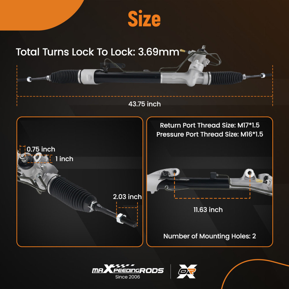 Power Steering Rack And Pinion compatible for Nissan Altima L4 2.5L 3.5L 2013-2018 26-30032