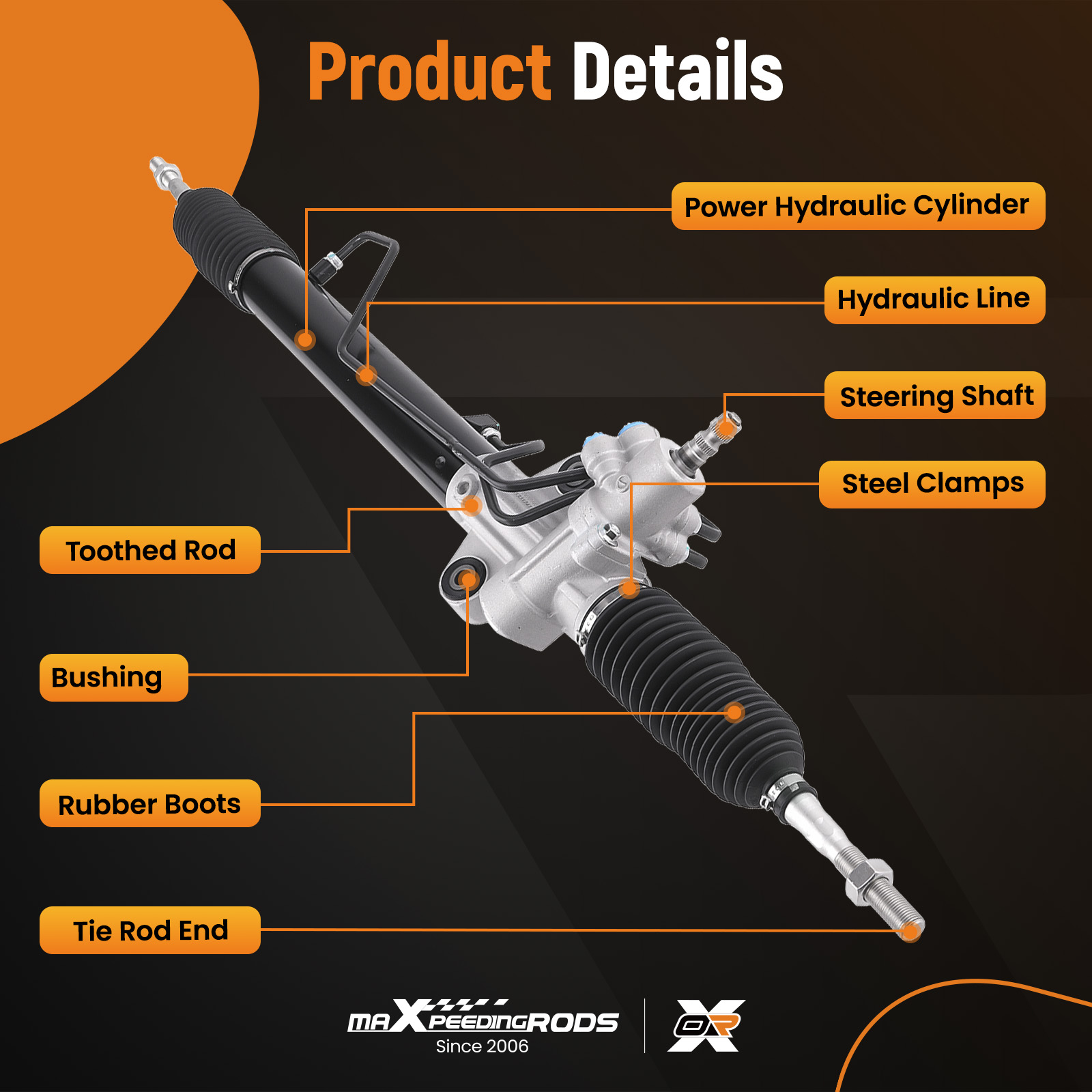 Buy Power Steering Rack MR333501 compatible for Mitsubishi L200
