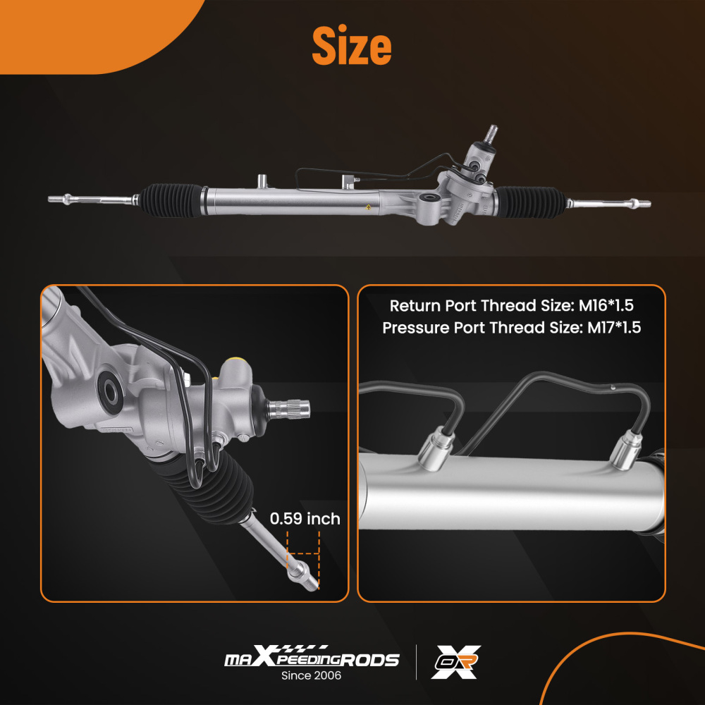 Power Steering RackPinion Complete compatible for Toyota Tacoma RWD 1995-97 44250-35020