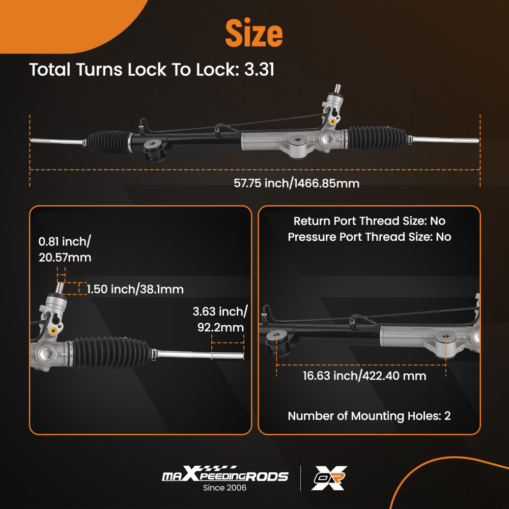Power Steering RackPinion compatible for Ford F-150 compatible for Lincoln Mark LT 4WD 04-08 22-279