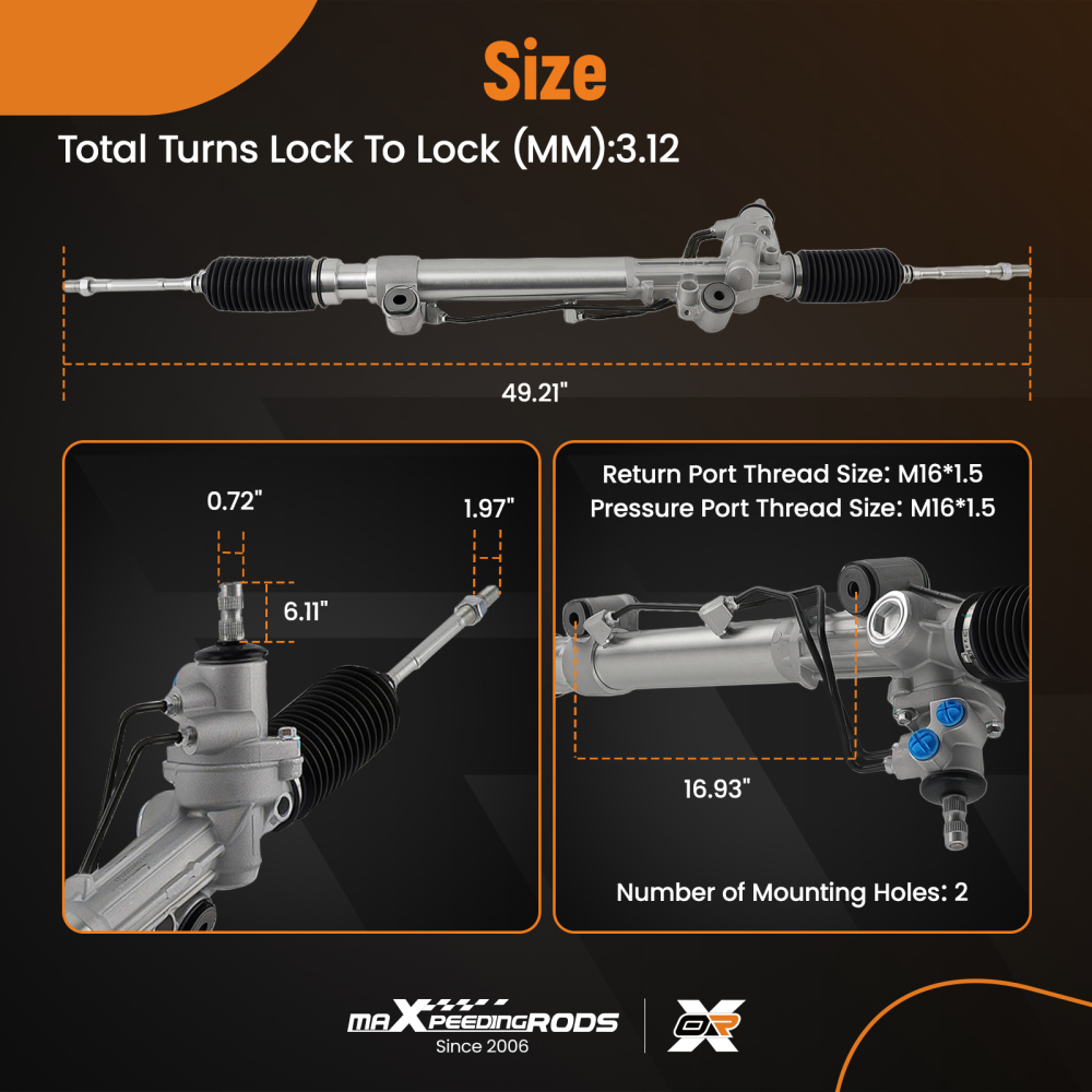 Power Steering Rack compatible for Toyota Land Cruiser Prado 120 Series 2-09 SUV AWD