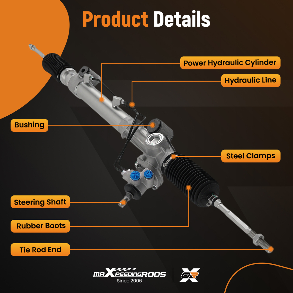 Complete Steering Rack compatible for Toyota Land Cruiser Prado 120 02-09 4420035050