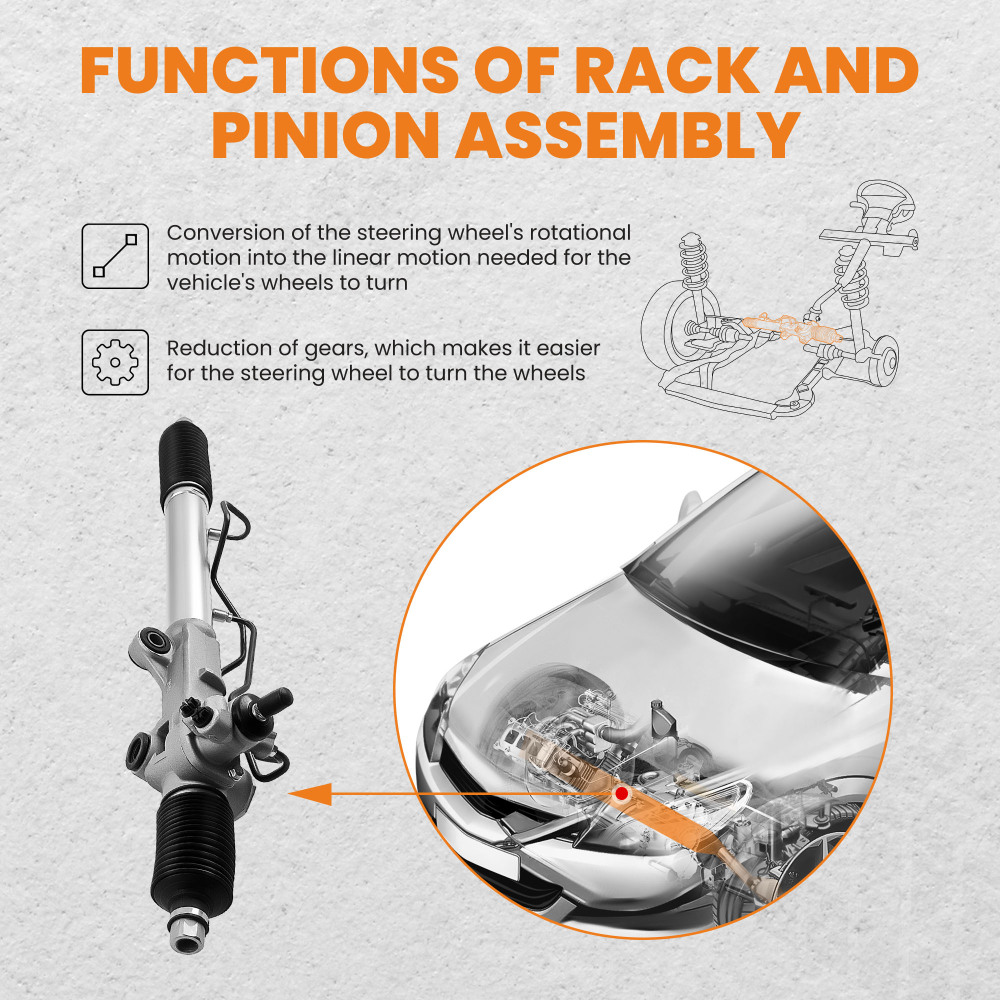 Compatible for Toyota 4Runner Power Steering Rack and Pinion Assembly 4200-35042