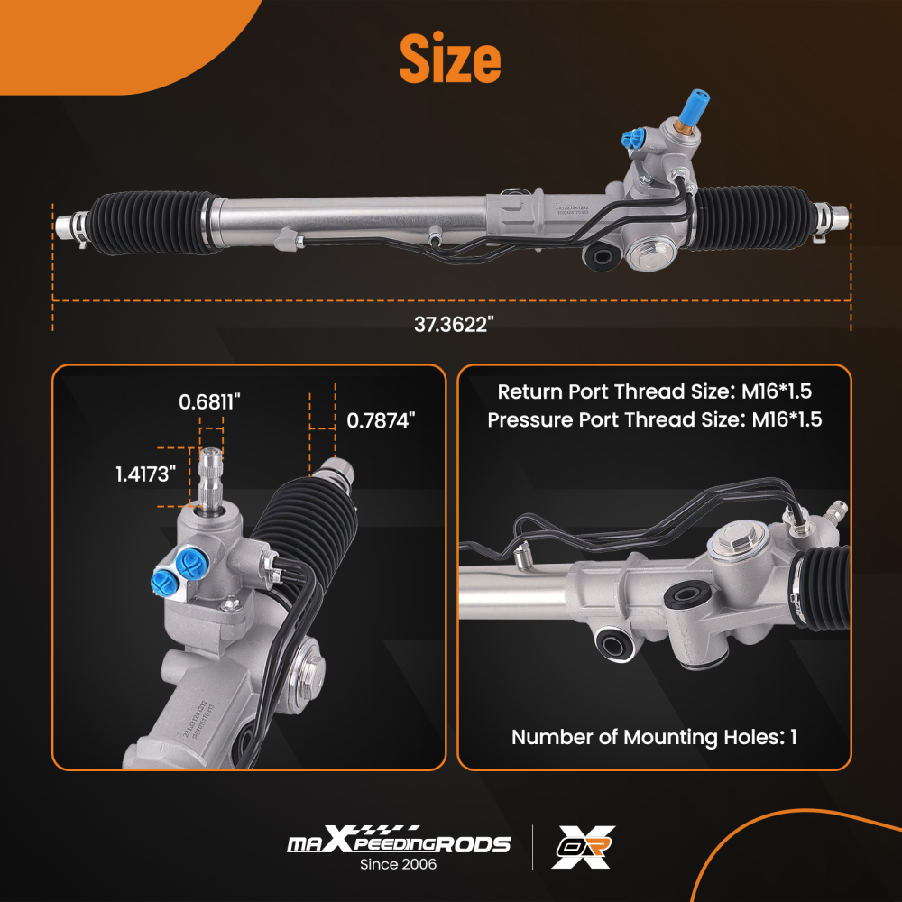 Power Steering Rack compatible for Toyota Landcruiser Prado KZJ95 1996-2002 4425060012
