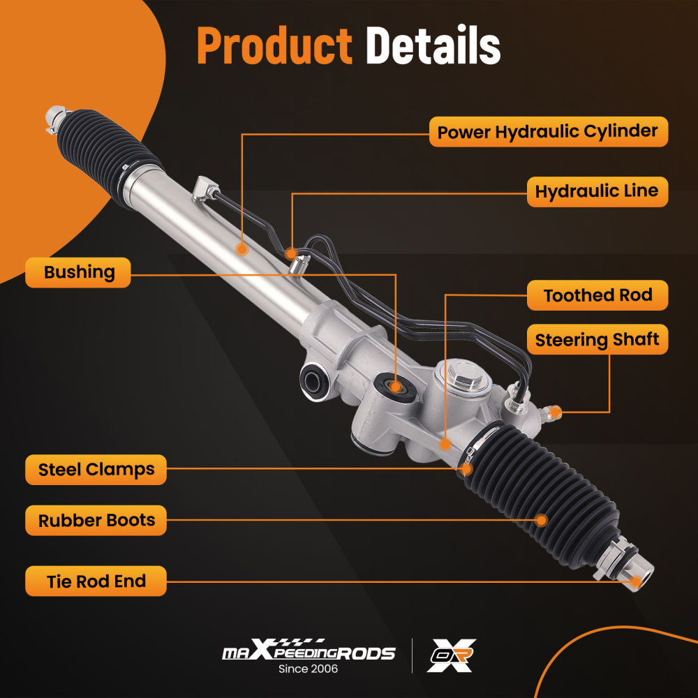 Power Steering Rack compatible for Toyota Landcruiser Prado KZJ95 1996-2002 4425060012