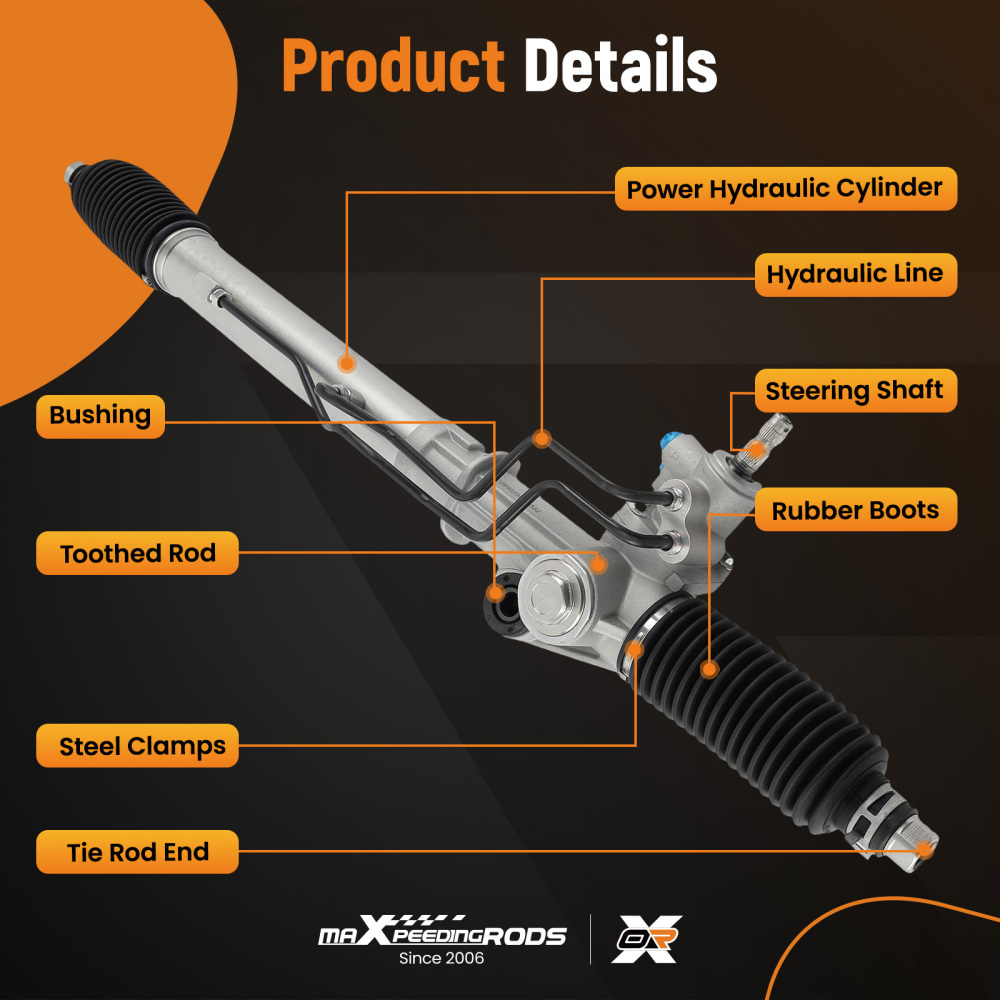 Steering Rack compatible for Toyota Land Cruiser Prado 90 95 1996-02 4425060012 RHD