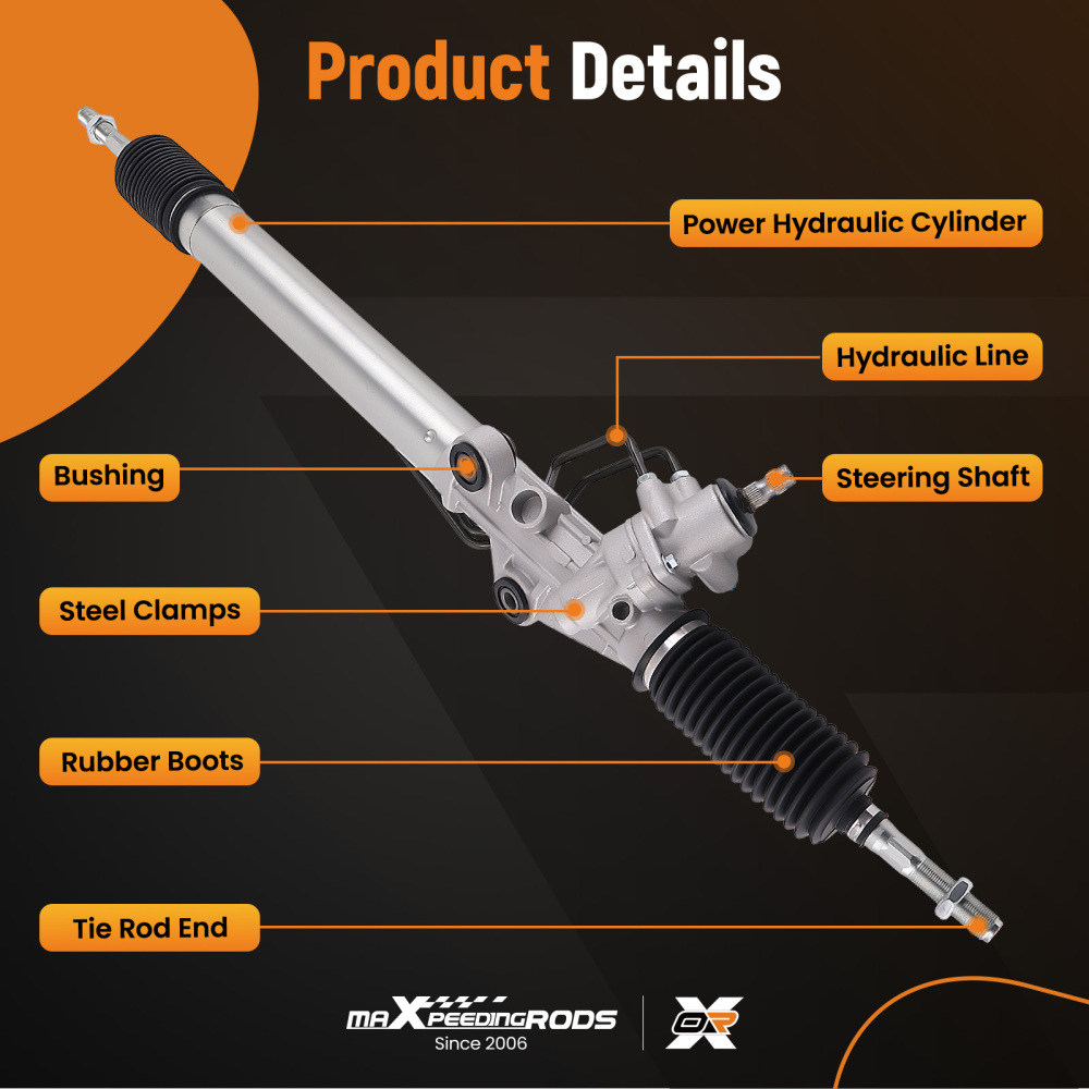Power Steering Rack compatible for Toyota Land Cruiser UZJ100 HDJ100 4.7L 1998 1999-2002