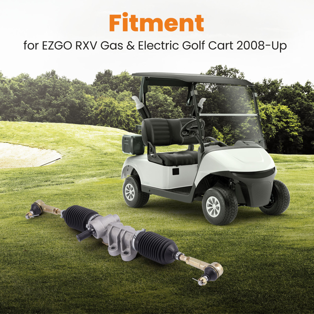 Cremallera de dirección compatible para EZGO RXV compatible para Golf Cart 2008-Up Gas Carros Eléctricos