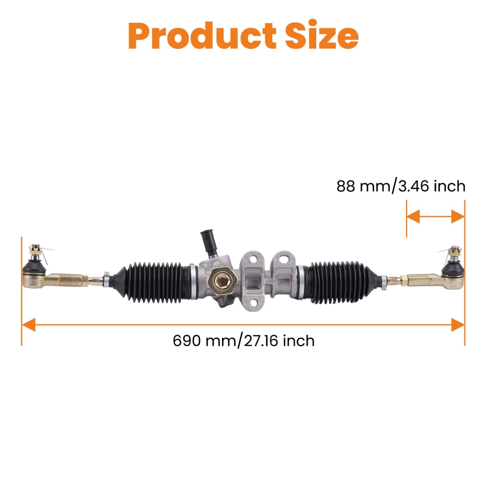 Cremallera de dirección compatible para EZGO RXV compatible para Golf Cart 2008-Up Gas Carros Eléctricos