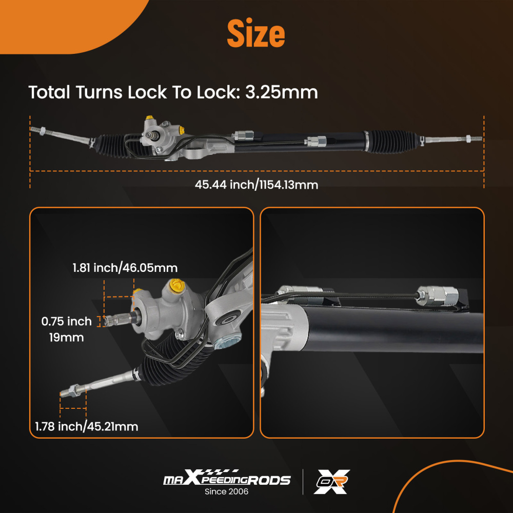 Power Steering Rack and Pinion Assembly compatible for Acura MDX 2007 2008-2013 53601STXA01