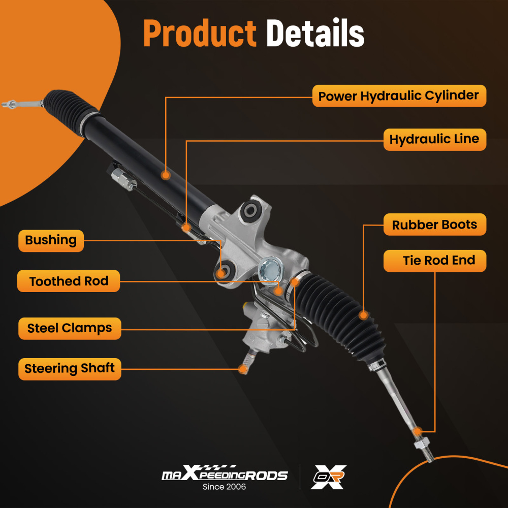 Power Steering Rack and Pinion Assembly compatible for Acura MDX 2007 2008-2013 53601STXA01