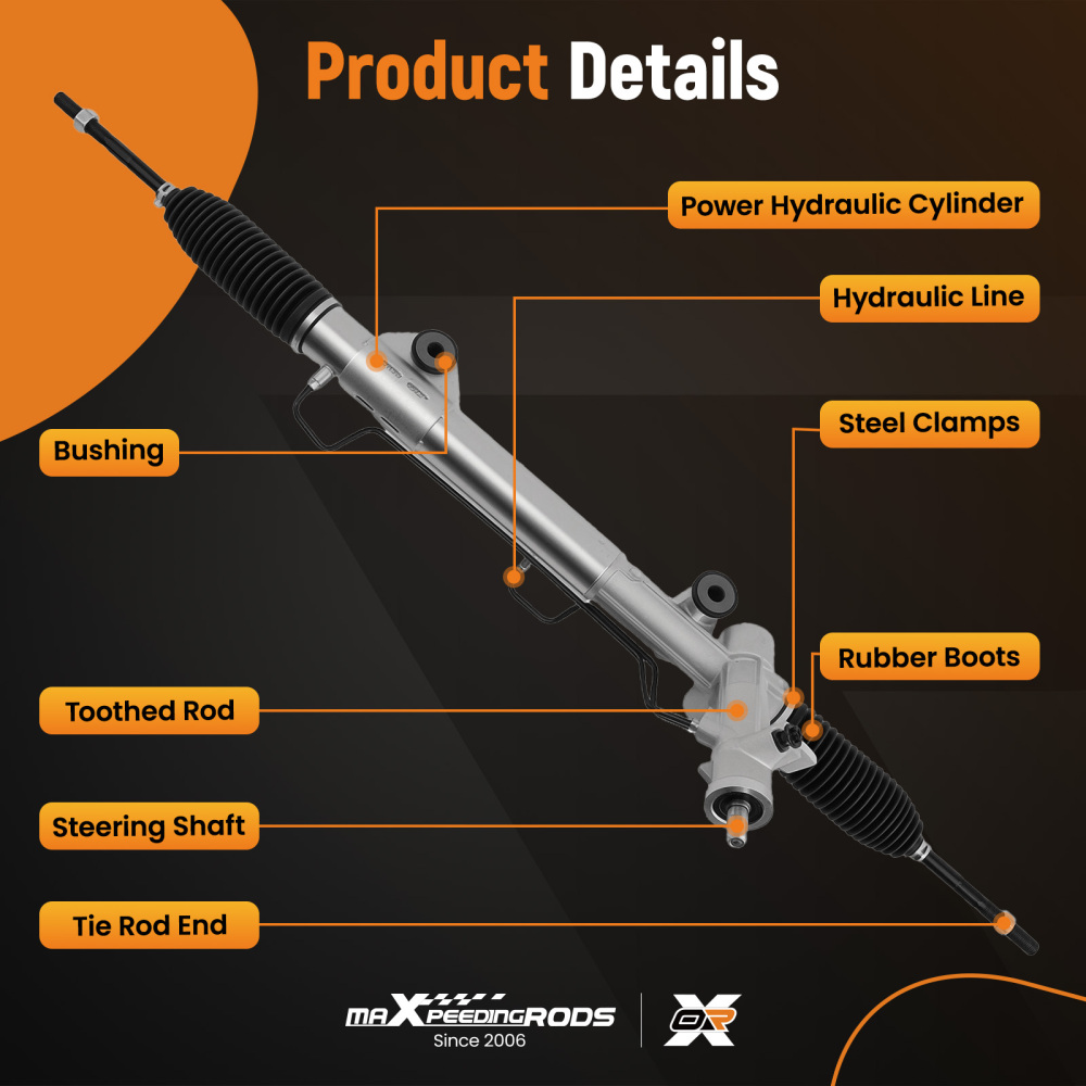 Power Steering Box compatible for Dodge Dakota 4x4 2000-2004 52106405AG Complete