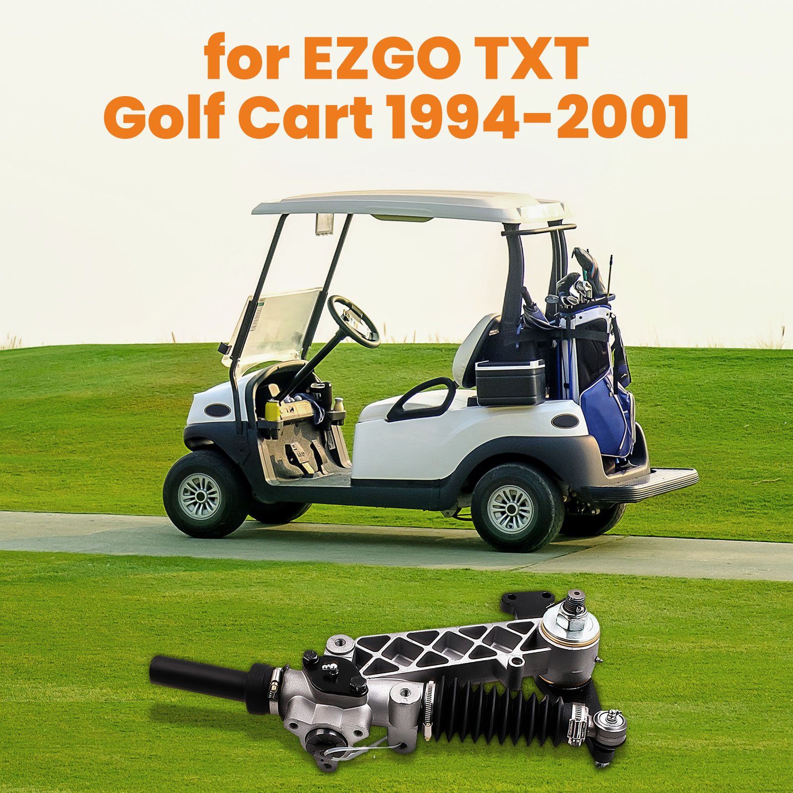 Q3 Steering Gear Box Assembly compatible for EZGO TXT
