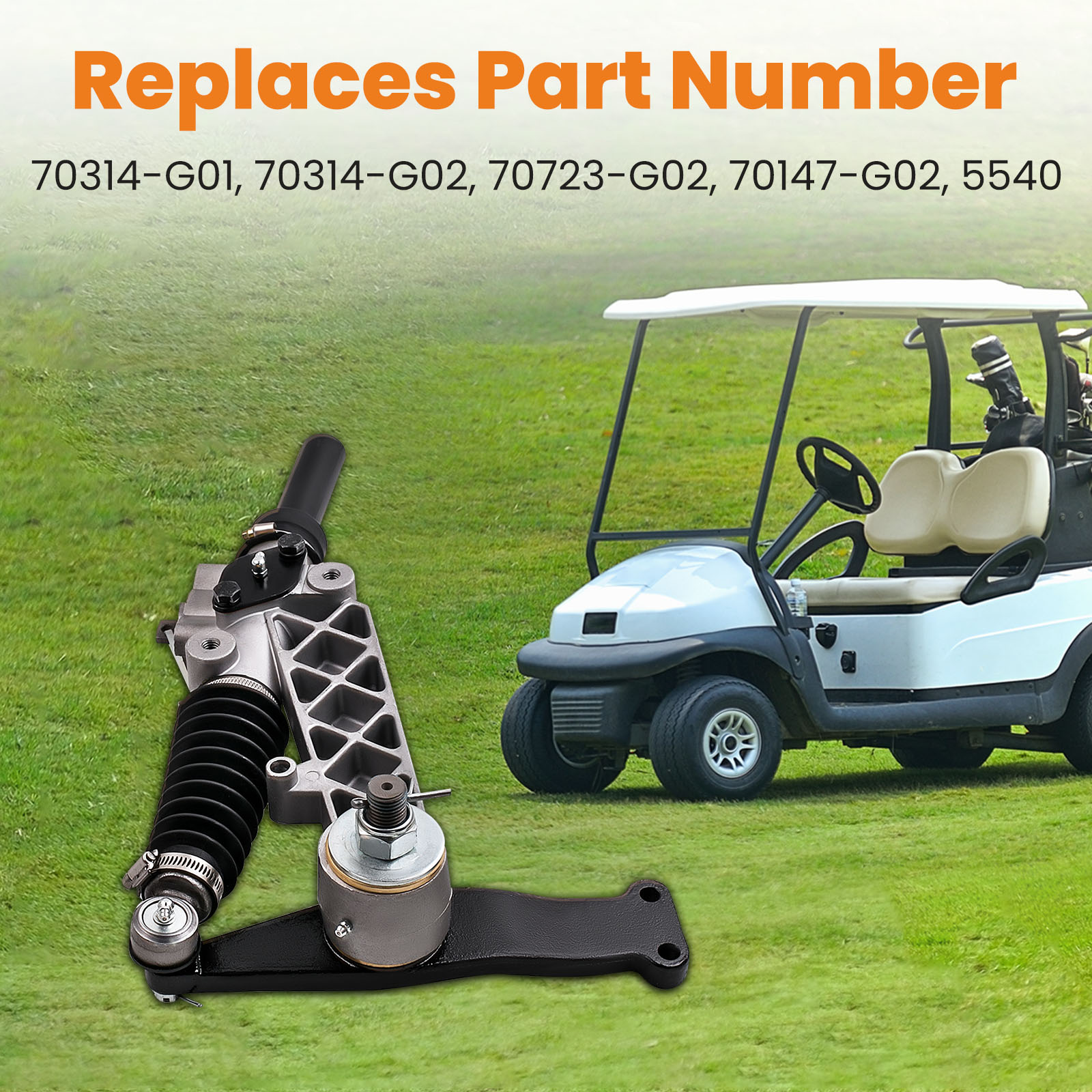 Q3 Steering Gear Box Assembly compatible for EZGO TXT