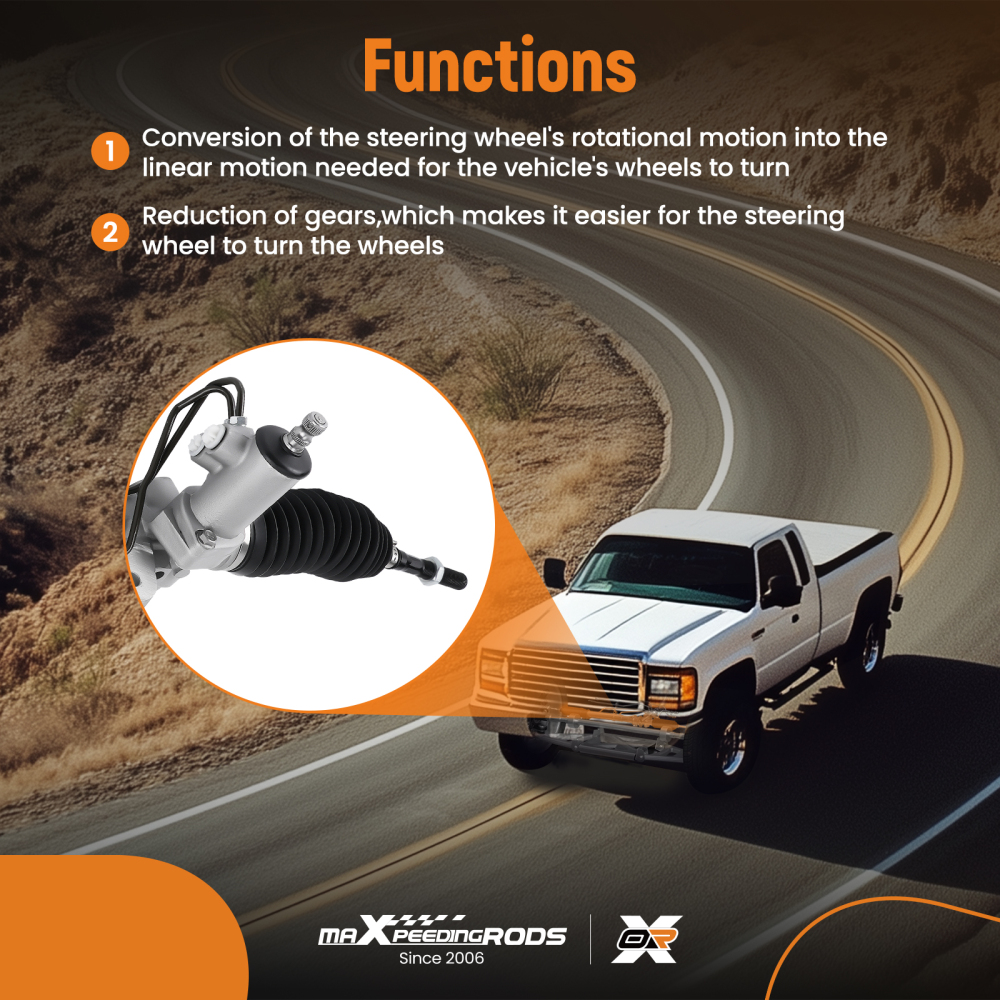 Complete Power Steering Rack and Pinion compatible for Hyundai Santa Fe GL GLS SE 07-09