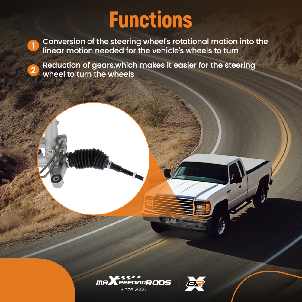 Complete Power Steering Rack and Pinion Assy compatible for Honda Civic DX GX 06-2011 1.8L