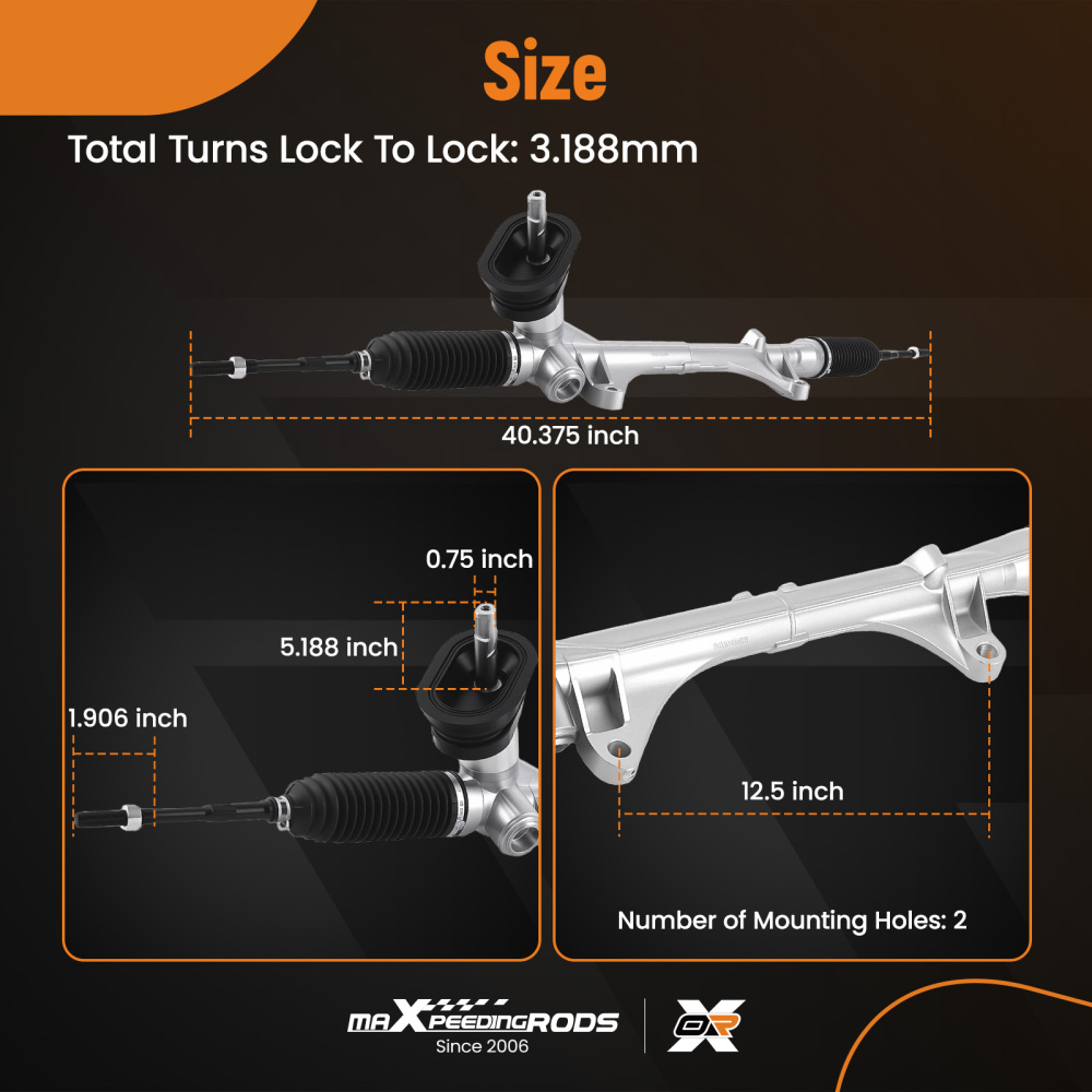 Power Steering Rack compatible for Nissan Sentra Base S SL SR 2007 2009-2012 48521ET00A