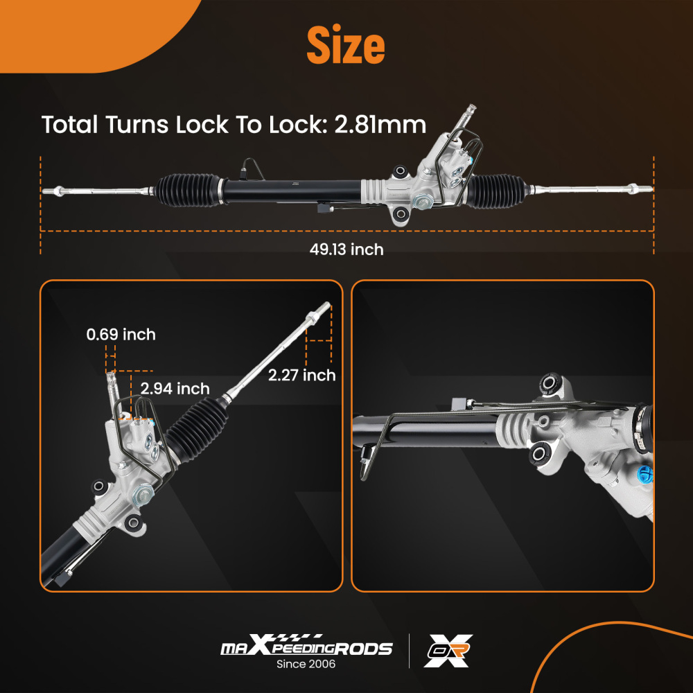 Power Steering RackPinion Assembly compatible for Subaru Impreza 2.5L 2008-2012 2013 2014