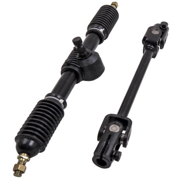 Universal 110cc Go Kart Steering Wheel Parts Assembly Set Adjustable Shaft