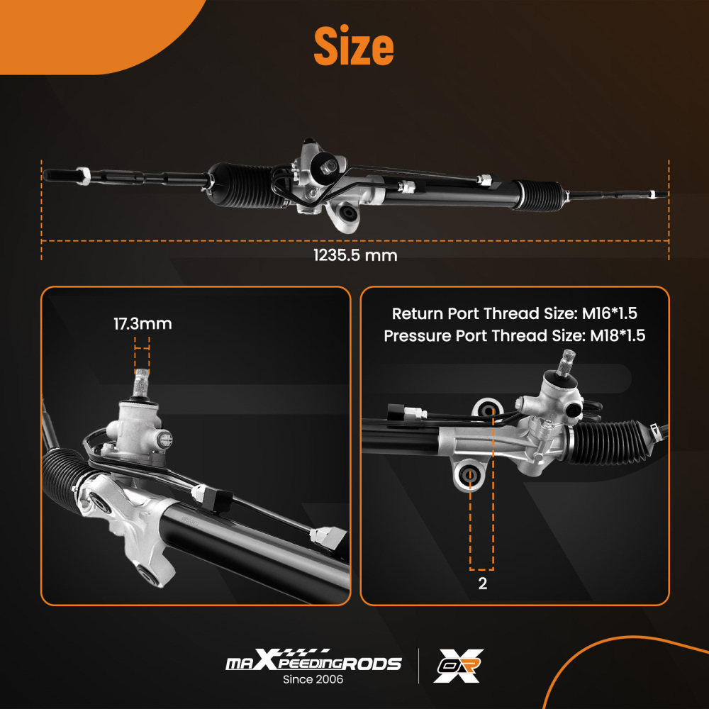 Power Steering Rack and Pinion Assembly compatible for Honda Odyssey 3.5L 2011 2012-2017