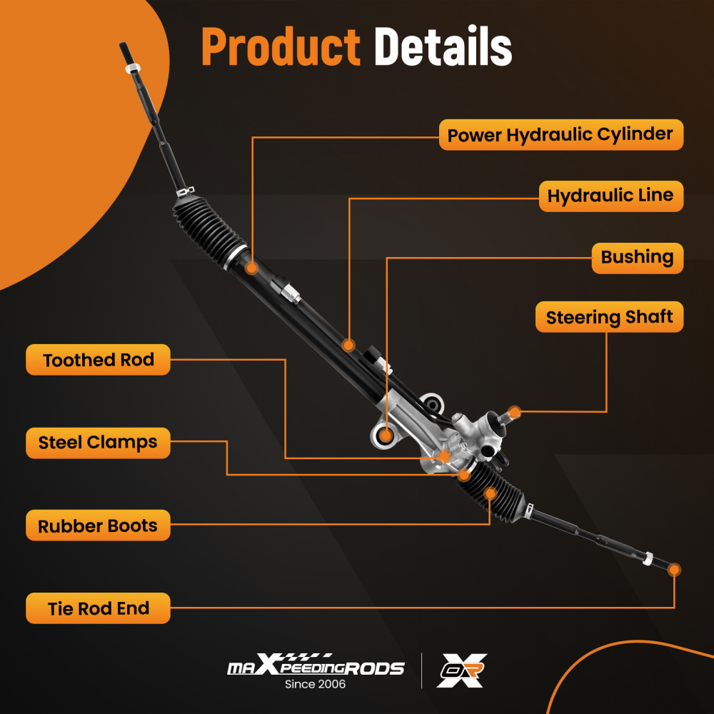 Power Steering Rack and Pinion Assembly compatible for Honda Odyssey 3.5L 2011 2012-2017