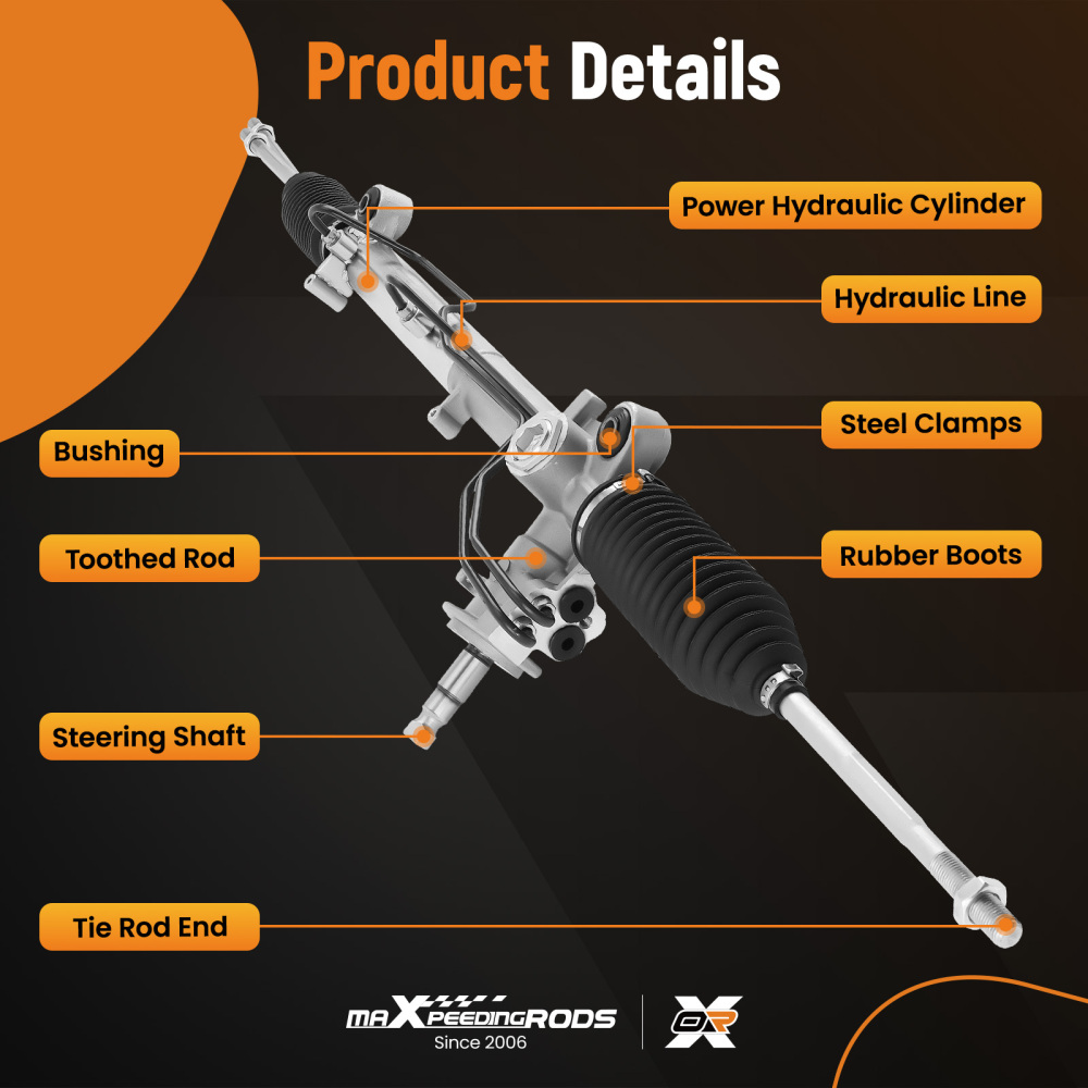 Timoneria Idraulico Servolenkgetriebe compatibile per Ford Fiesta V JD JH 2001-2008