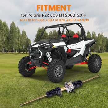 RACK and PINION w/TIE ROD ENDS compatible for POLARIS RZR 800 EFI 2008-2013 2014