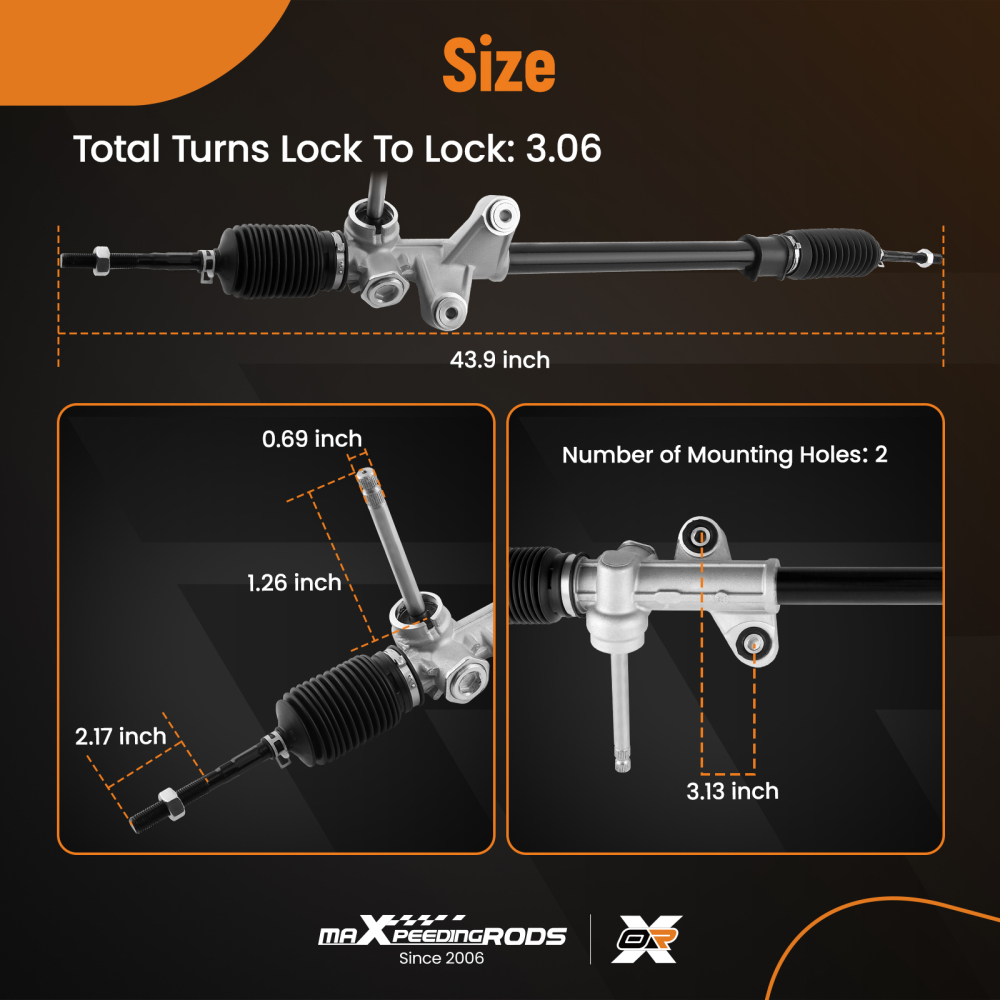 Manual Steering Rack Pinion For Civic compatible for Honda del Sol 1993-1997