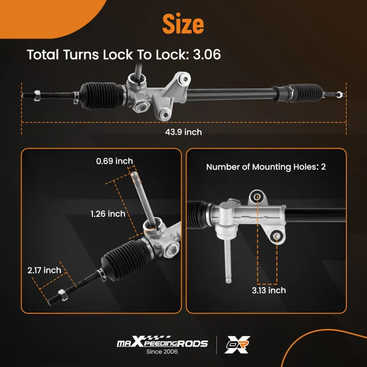 Steering Boot Set For Acura RDX TSX CRV Elantra 07-11 2pcs