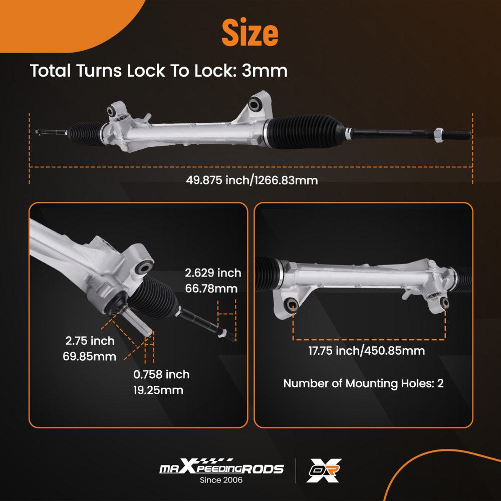 Power Steering RackPinion Assembly compatible for Ford Escape 2.3L 2.5L 3.0L 2007-2009