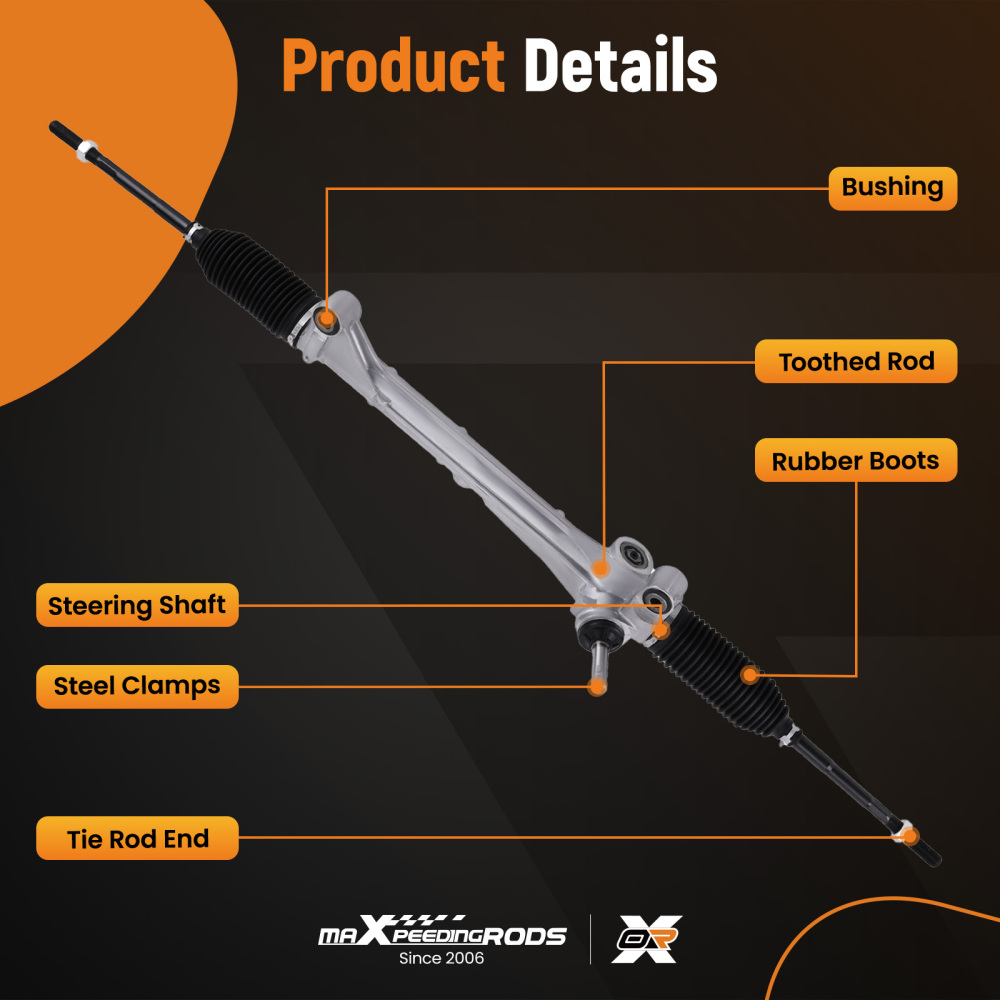 Power Steering RackPinion Assembly compatible for Ford Escape 2.3L 2.5L 3.0L 2007-2009