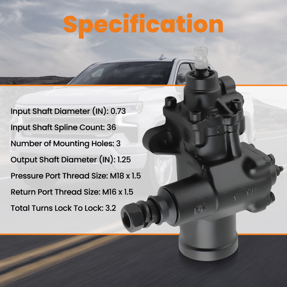 Power Steering Gear Box compatible for Dodge Ram 1500 2500 94-01 compatible for Chevy C1500 C2500 2000
