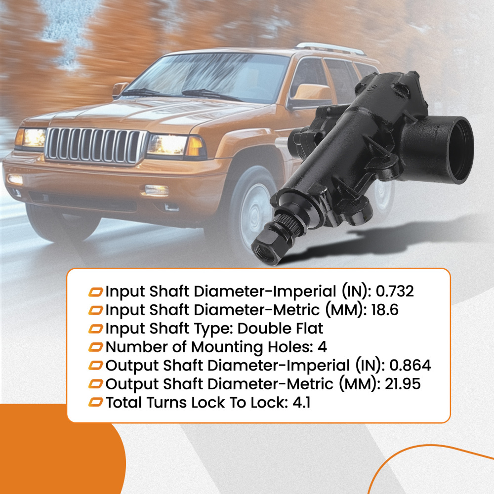 Scatola Sterzo compatibile per Jeep Grand Cherokee L6 4.0L V8 4.7LSport Utility 1999-2004