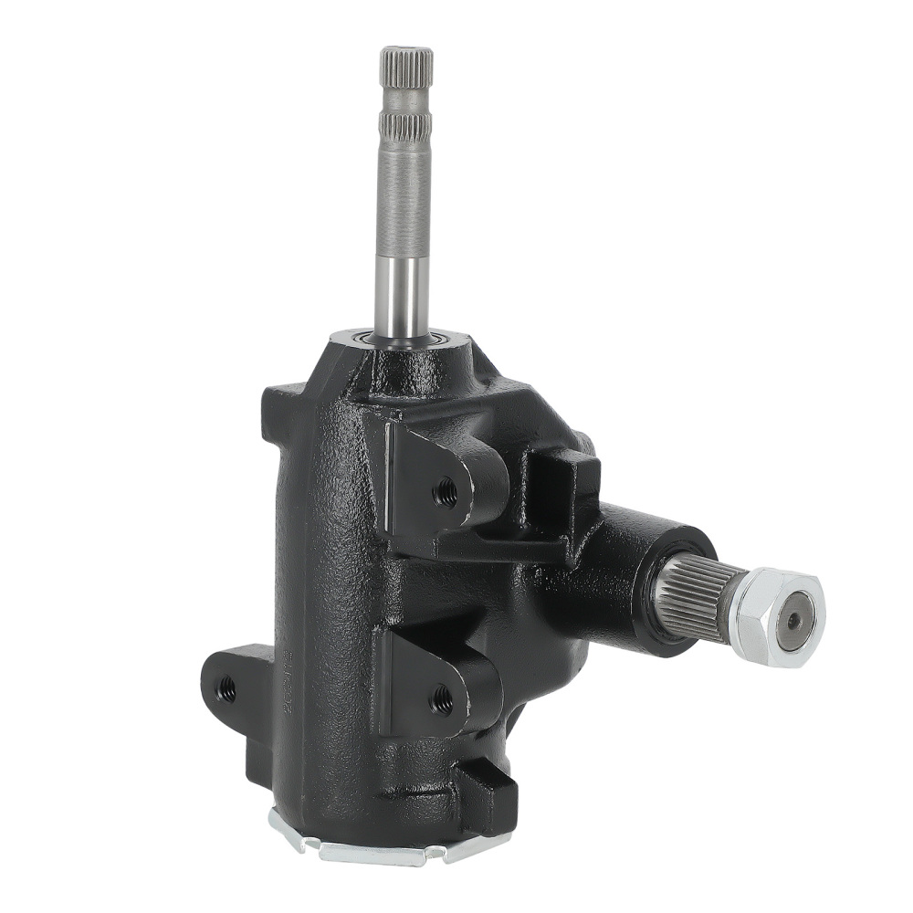 Manual Steering Gear Box w/ 3/4-30 Input Spline Black compatible for GM 1965-1991 91032277