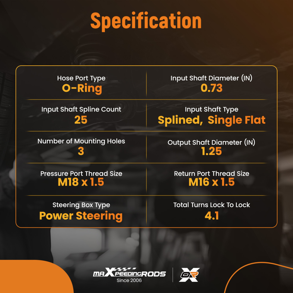 Power Steering Gear Box compatible for Dodge Ram 2500 3500 4000 1997-2002 4WD RWD 277585