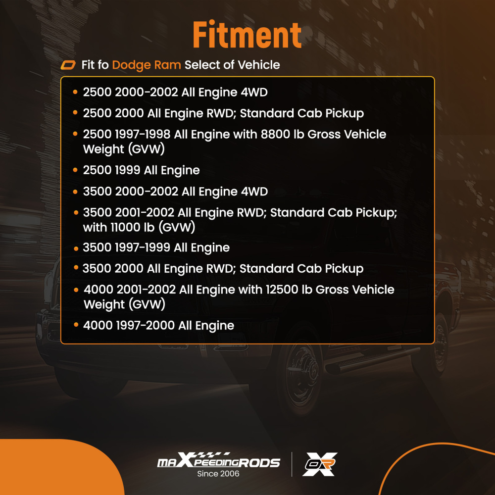 Power Steering Gear Box compatible for Dodge Ram 2500 3500 4000 1997-2002 4WD RWD 277585