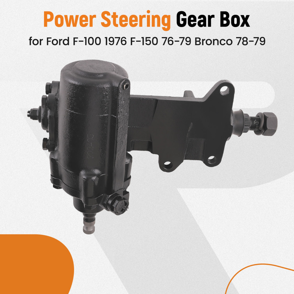 Power Steering Gearbox compatible for Ford F-100 1976 compatible for F-150 1976-1979 Bronco 1978 1979 4WD