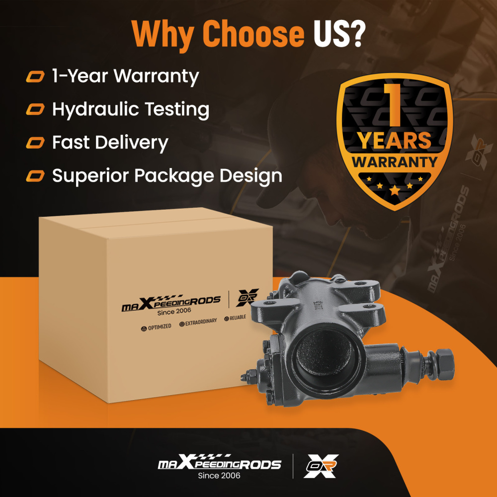 Power Steering Gear Box compatible for Chevy 1988-1999 compatible for GMC C1500 C2500 K1500 K2500 compatible for Suburban