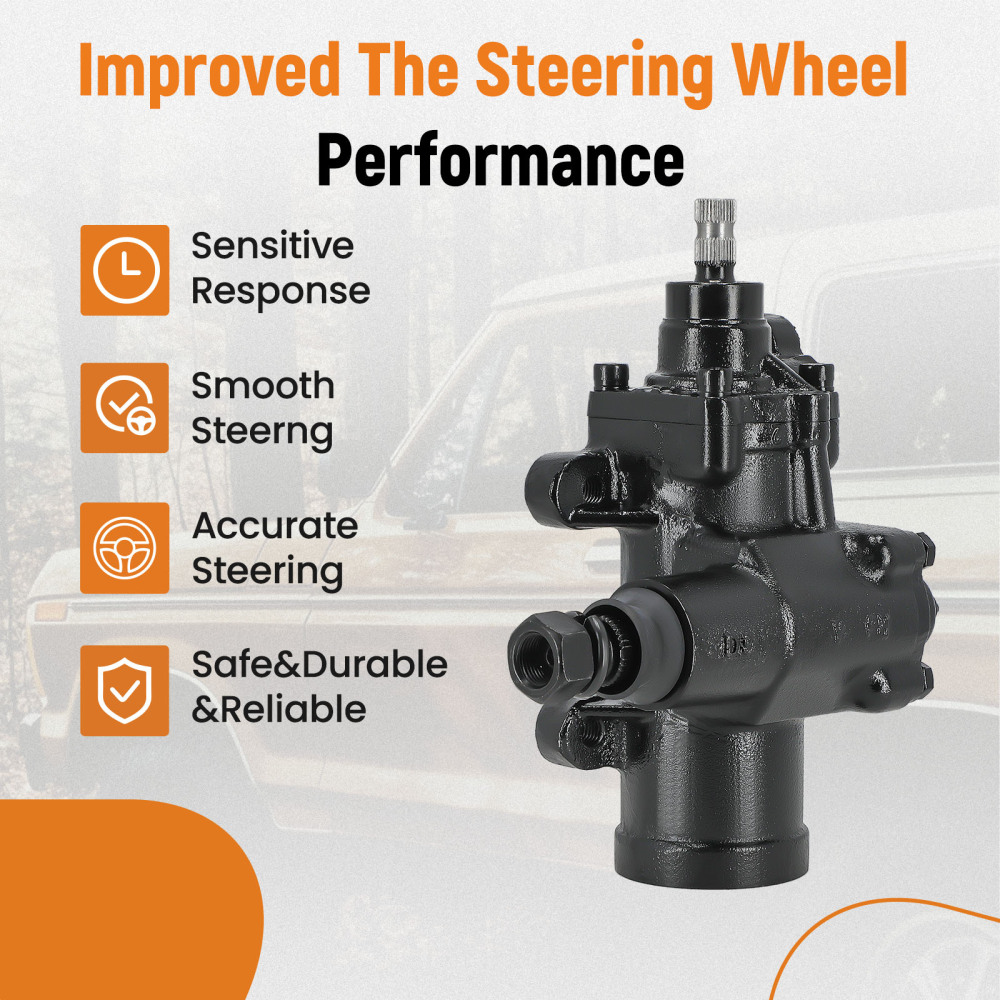 Power Steering Gear Box compatible for Chevy 1988-1999 compatible for GMC C1500 C2500 K1500 K2500 compatible for Suburban
