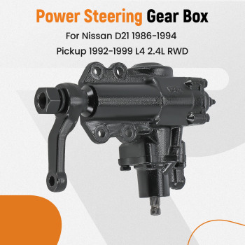 Power Steering Gear Box 27-8405 compatible for Nissan D21 1986-94 Pickup 1992-99 2.4L RWD